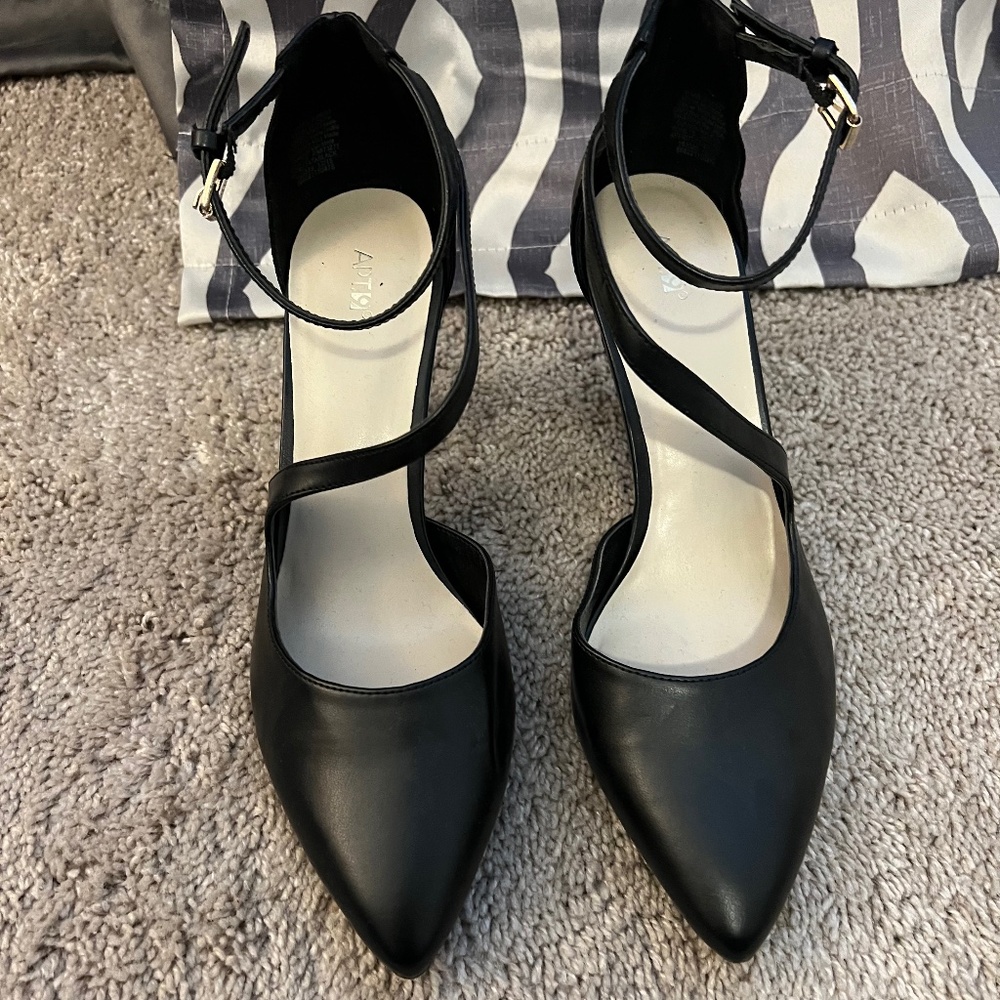 Asymmetrical Straps Bring Intriguing Style To These Pointed Toe Shies